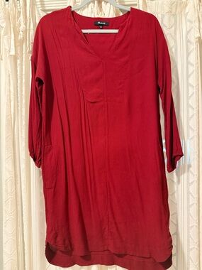Madewell Women’s 3/4 sleeve shirt dress